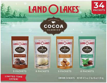 Land O'Lakes Cocoa Classics Hot Cocoa Mix, Variety Pack (34 pk.)