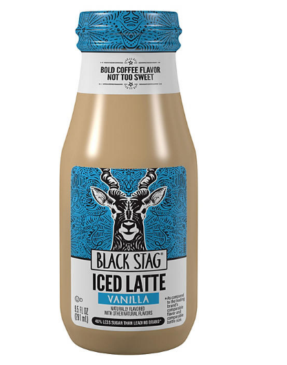 Black Stag Iced Latte, Vanilla Flavored, Ready to Drink (9.5 fl. oz., 12 pk.)