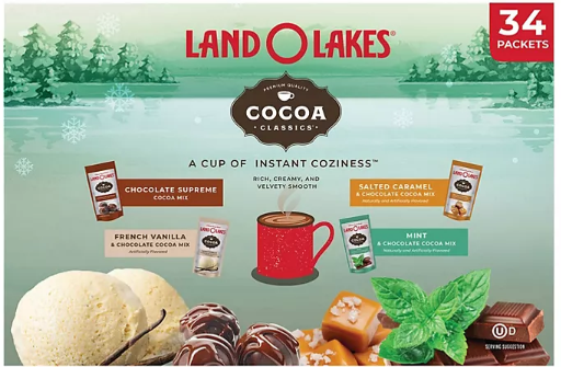 Land O'Lakes Cocoa Classics Hot Cocoa Mix, Variety Pack (34 pk.)