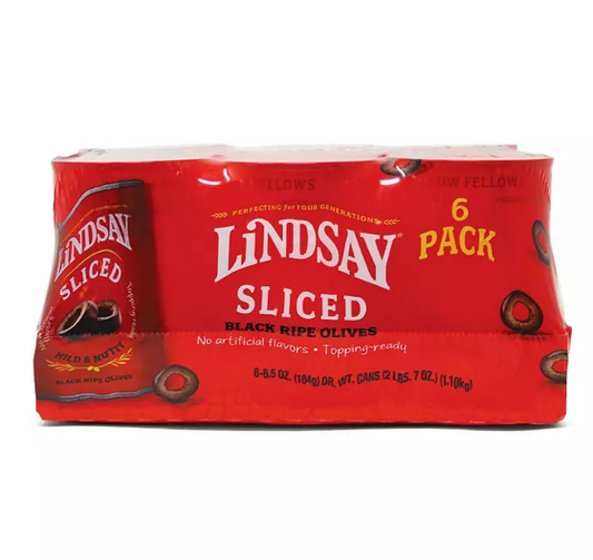 Lindsay Sliced Black Ripe Olives (6.5 oz., 6 pk.)