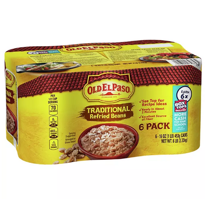 Old El Paso Traditional Refried Beans (16 oz., 6 pk.)