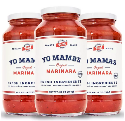 Yo Mama's Foods Low-Sodium Marinara Pasta Sauce (25 oz., 3 pk.)