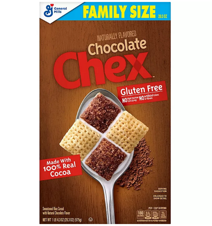 Chex Gluten-Free Breakfast Cereal, Chocolate (2 pk.)