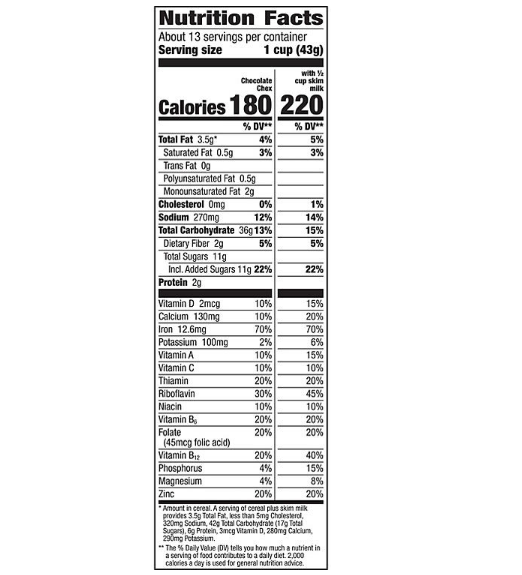 Chex Gluten-Free Breakfast Cereal, Chocolate (2 pk.)